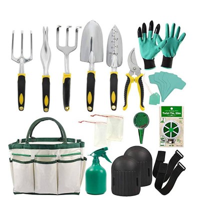 Gardening Tools Kit Plastic Hand Shovel Trowel Rake Gift Box Garden Tool Set