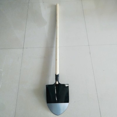 Garden Tools China Round Nose Showel S503 With Wooden Handle