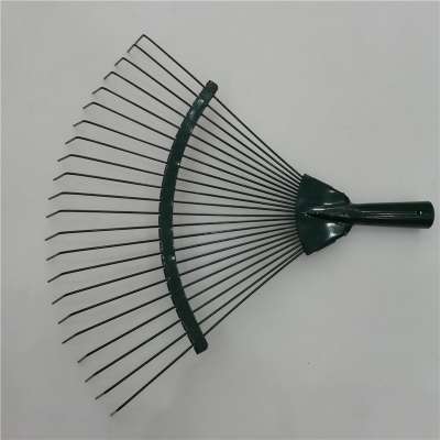 Agricultural steel grass rake  with round teeth