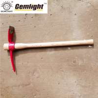 Steel  farm pickaxe head with wooden handle P406